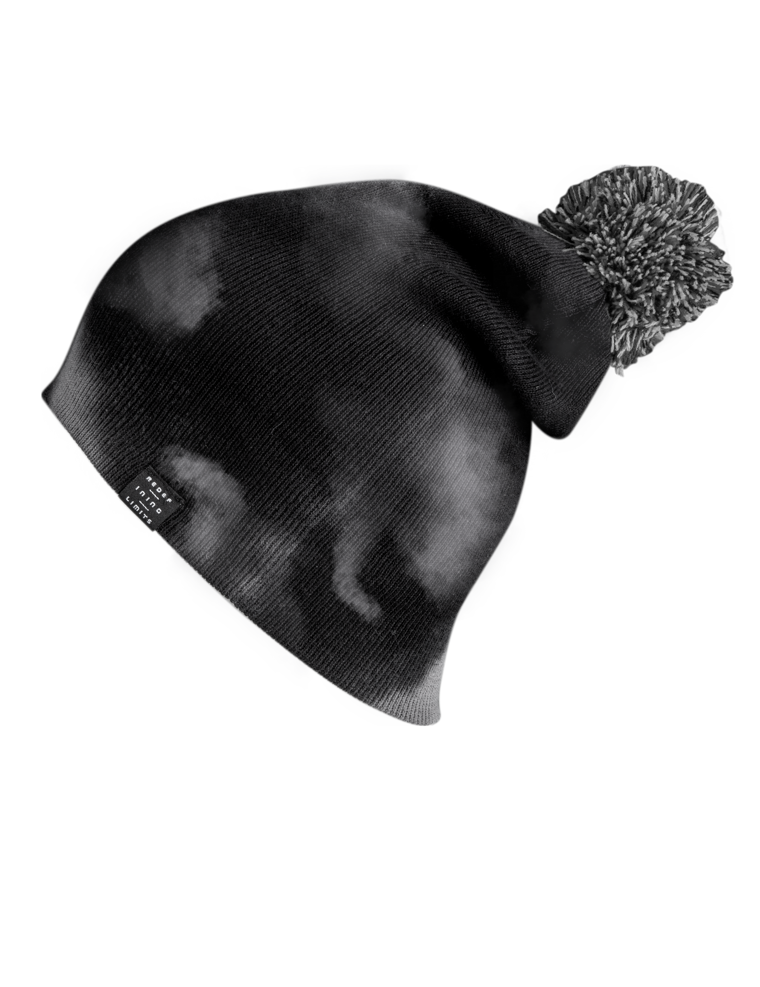 Defined Beanie Black Tie Dye