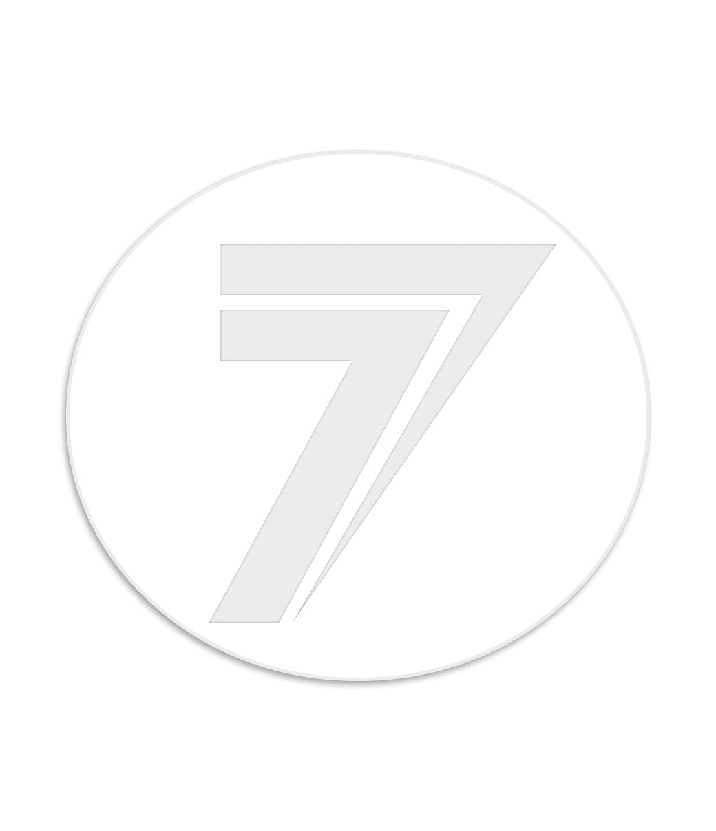 DOT 4" STICKER WHITE