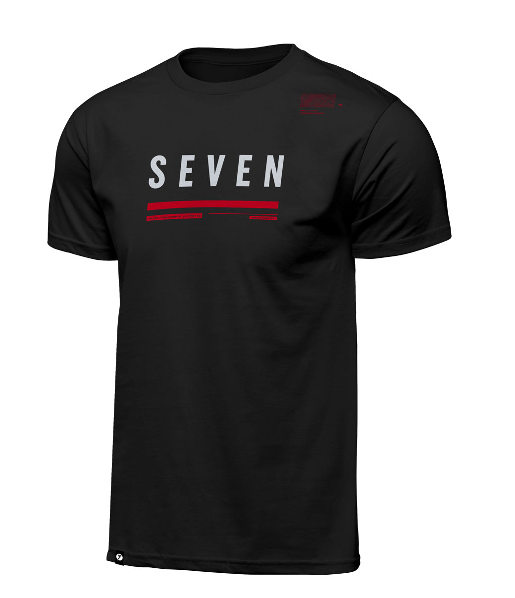 League Tee Black/Red