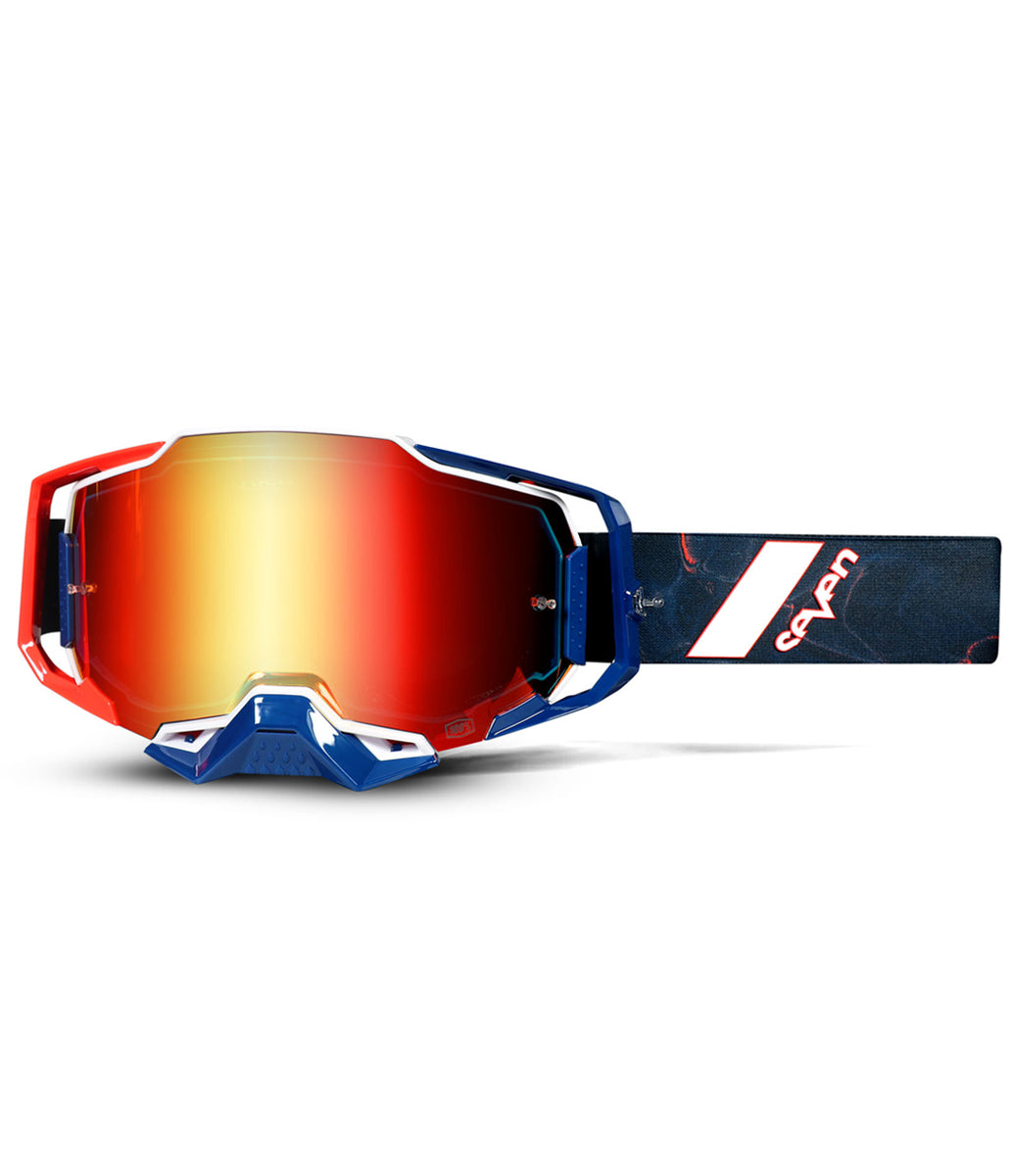 100 armega goggles ARMEGA ONYX GOGGLE RED/NAVY OSFM