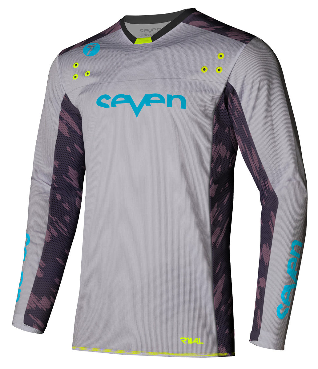 Youth Rival Clash Jersey - Gray/B-Berry – Seven MX