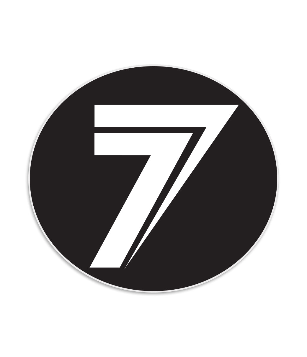 DOT 4" STICKER BLACK