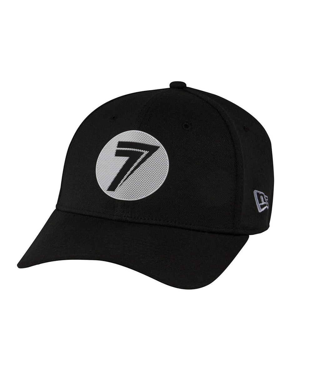 Dot Stretch-Fit Hat - Black/White – Seven MX