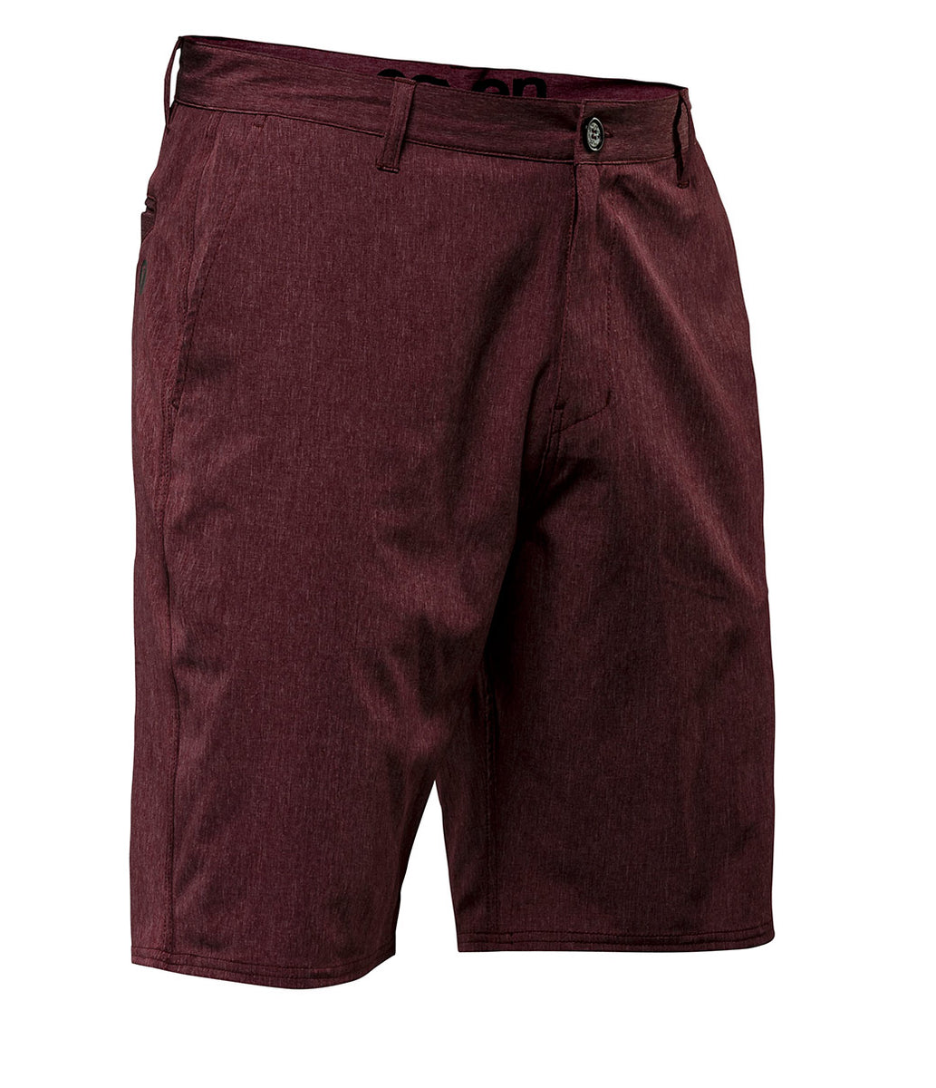 Hybrid Short - Maroon Heather – Seven MX