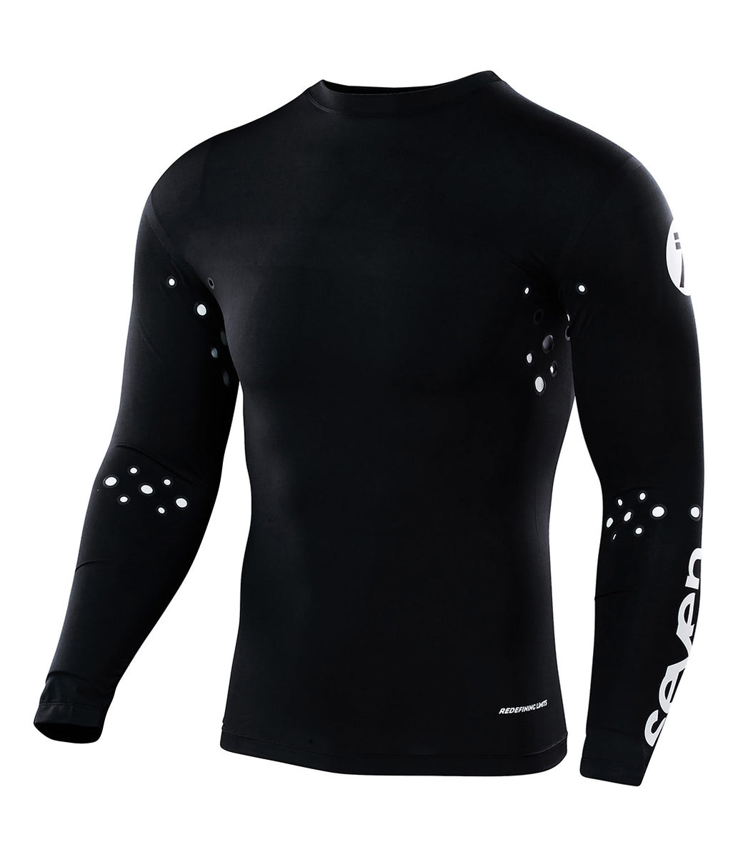 Seven Zero Blade Laser Cut Compression Jersey X-Large Charcoal