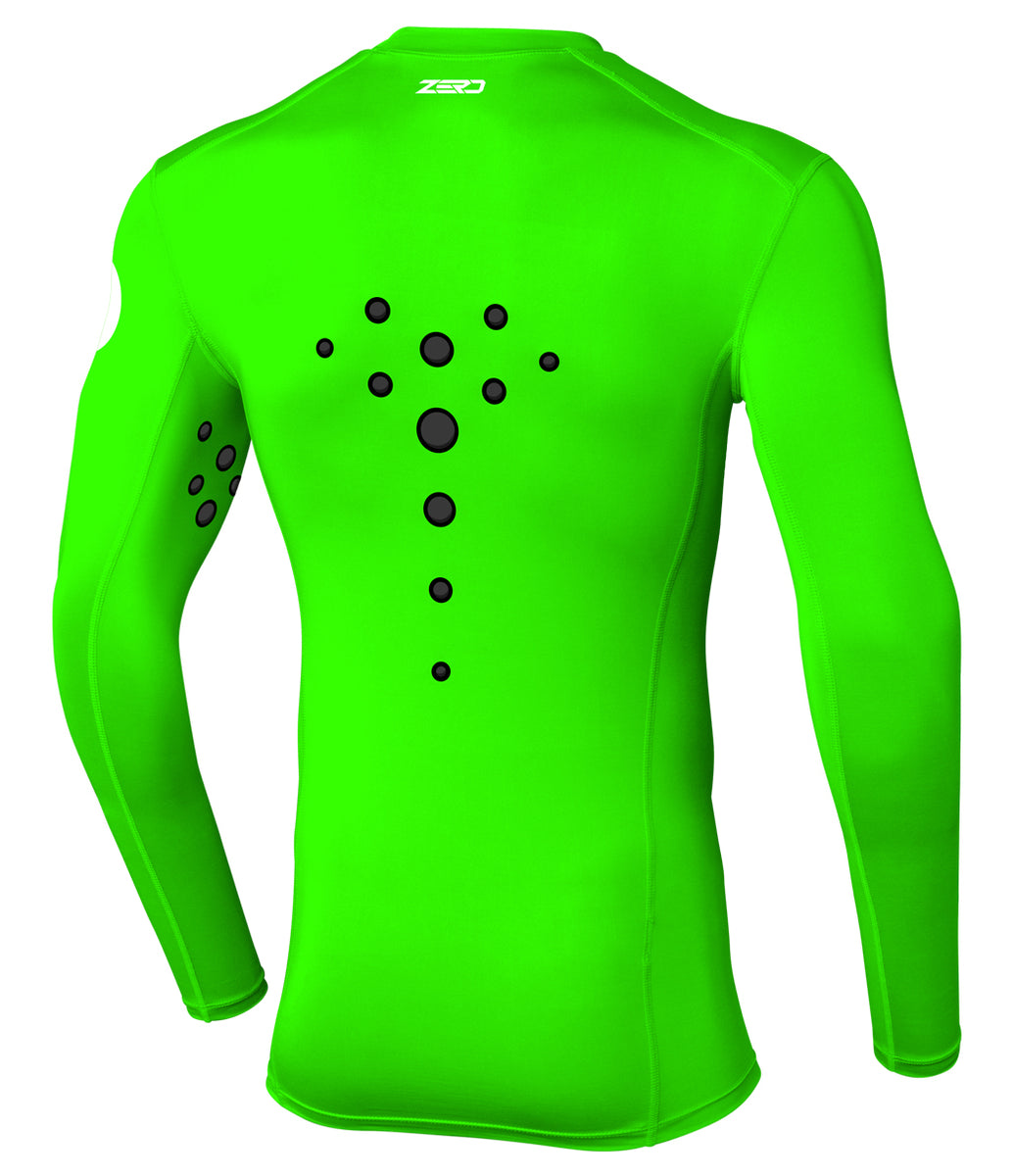 Seven Zero Blade Laser Cut Compression Jersey Small Flo Green