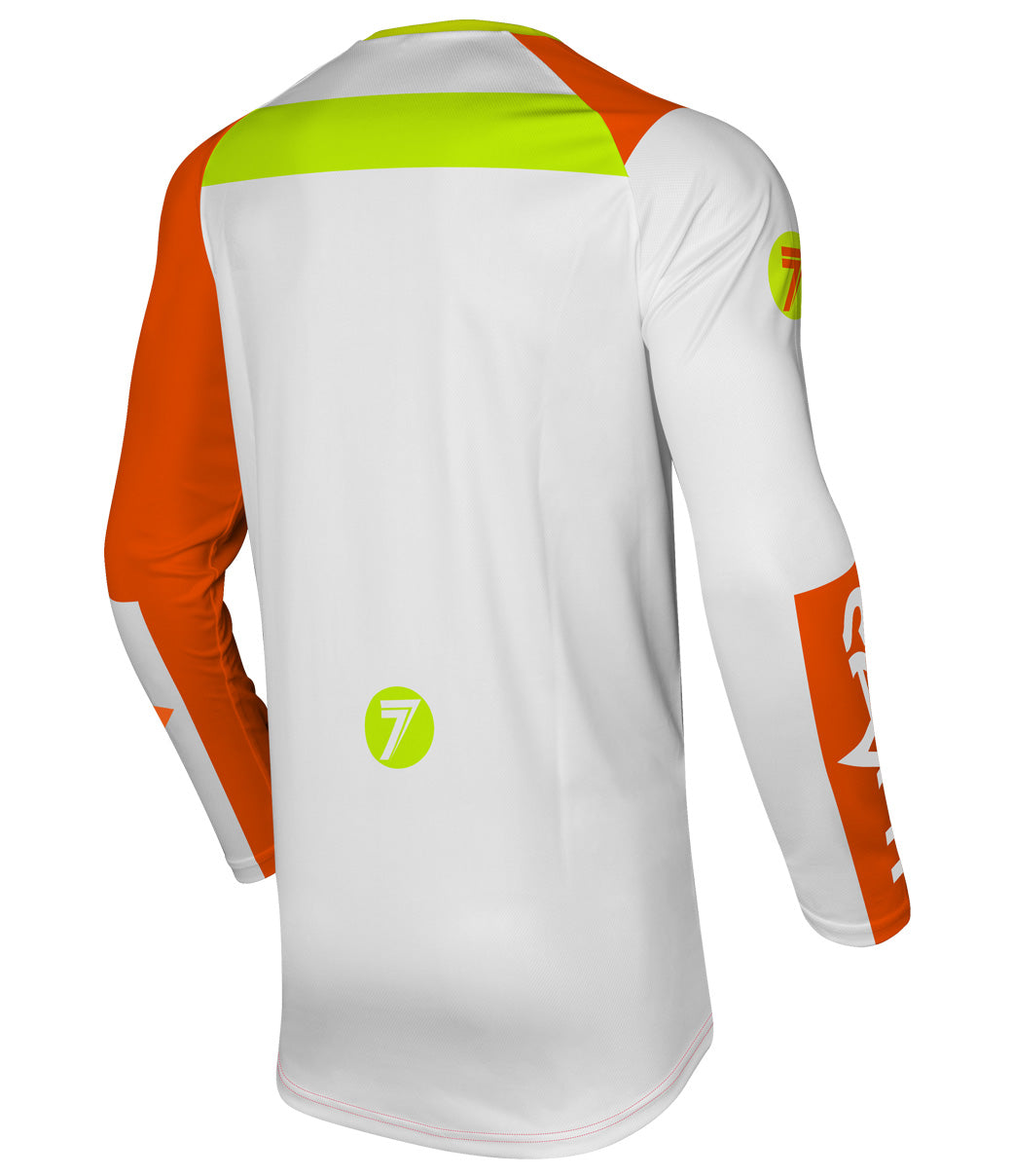 Vox Fracture Jersey - White/Flo Orange