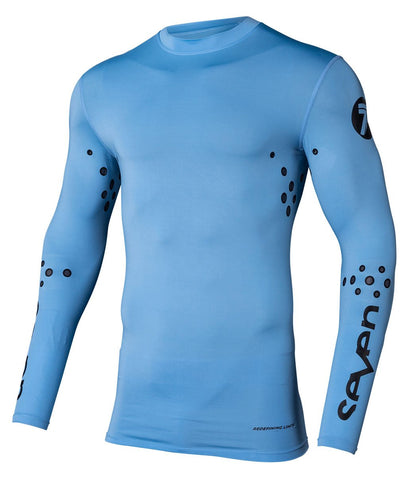 Maillot de compression zéro coupe laser - Bleu
