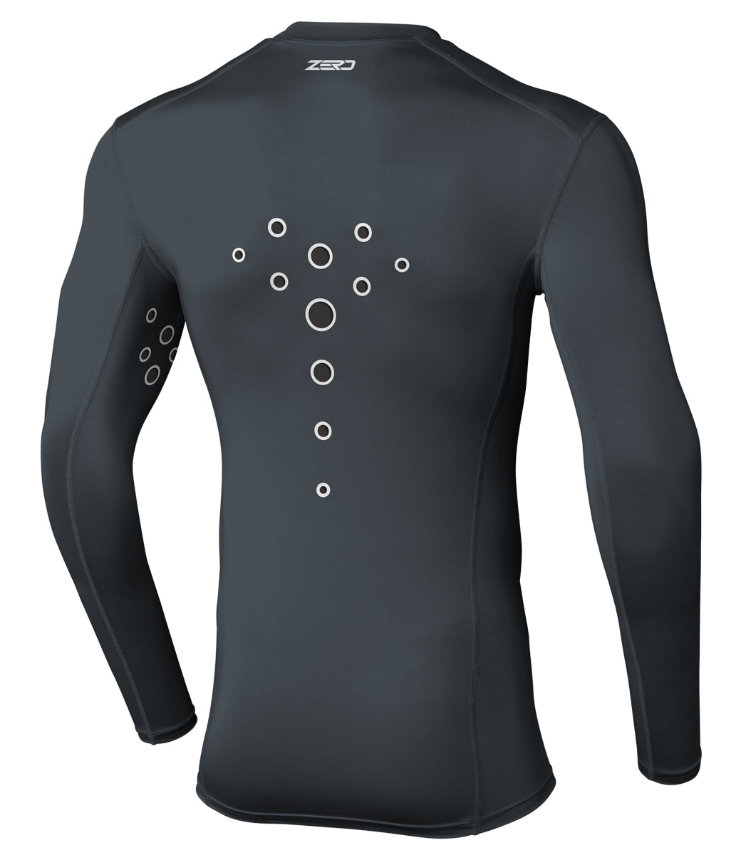 Zero Laser Cut Compression Jersey - Charcoal