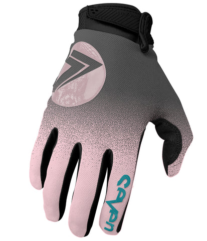 Youth Annex 7 Dot Glove - Rose/Charcoal