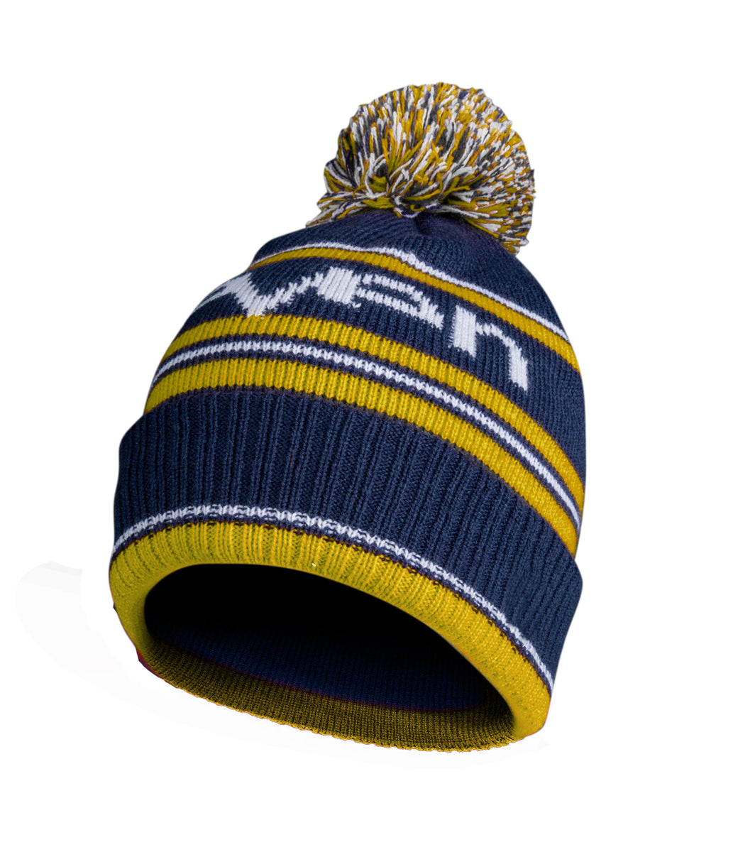 Aeon Beanie Navy/Yellow – Seven MX