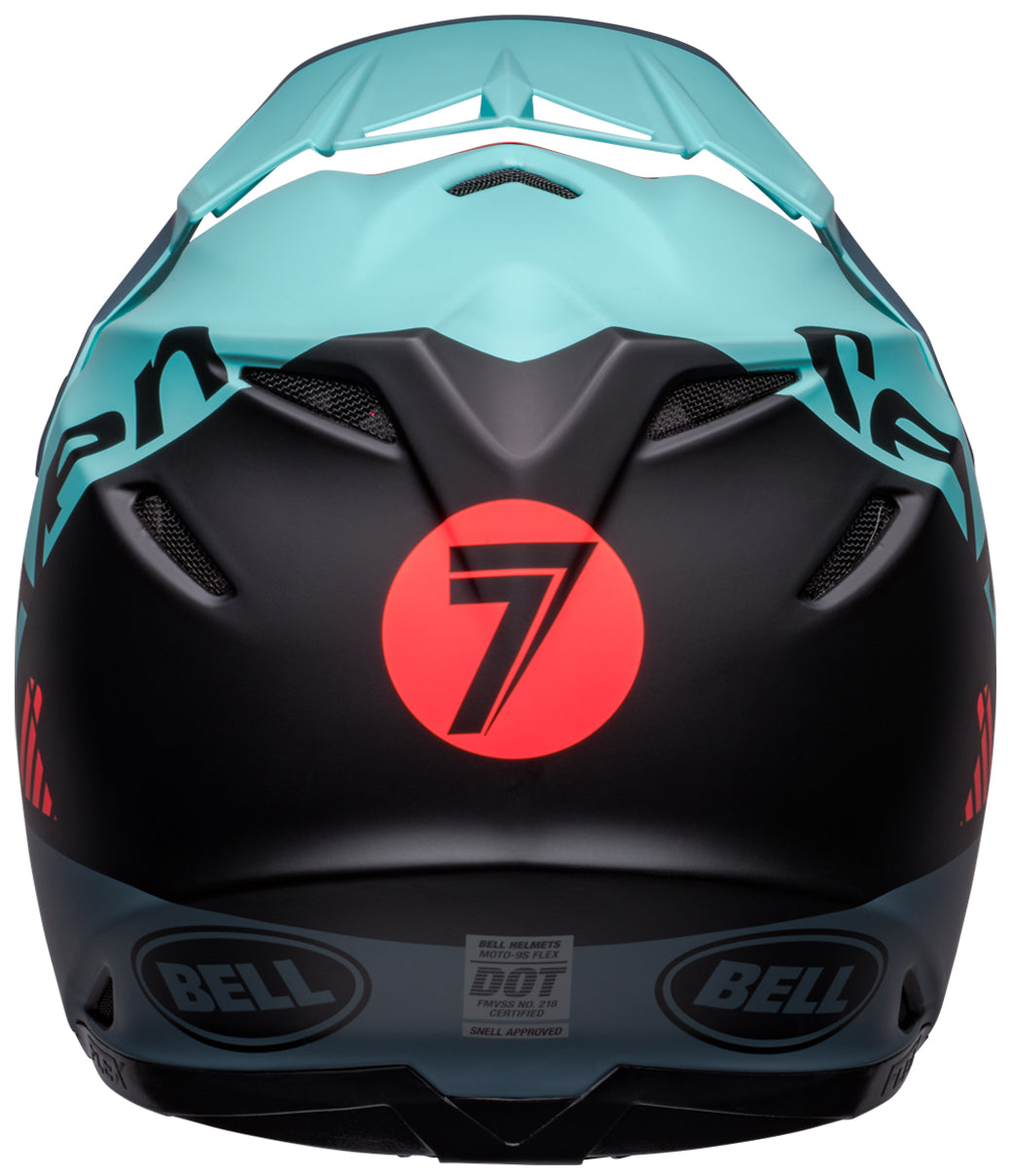 MOTO 9s Flex Seven Vanguard MT Helmet - Aqua/Black