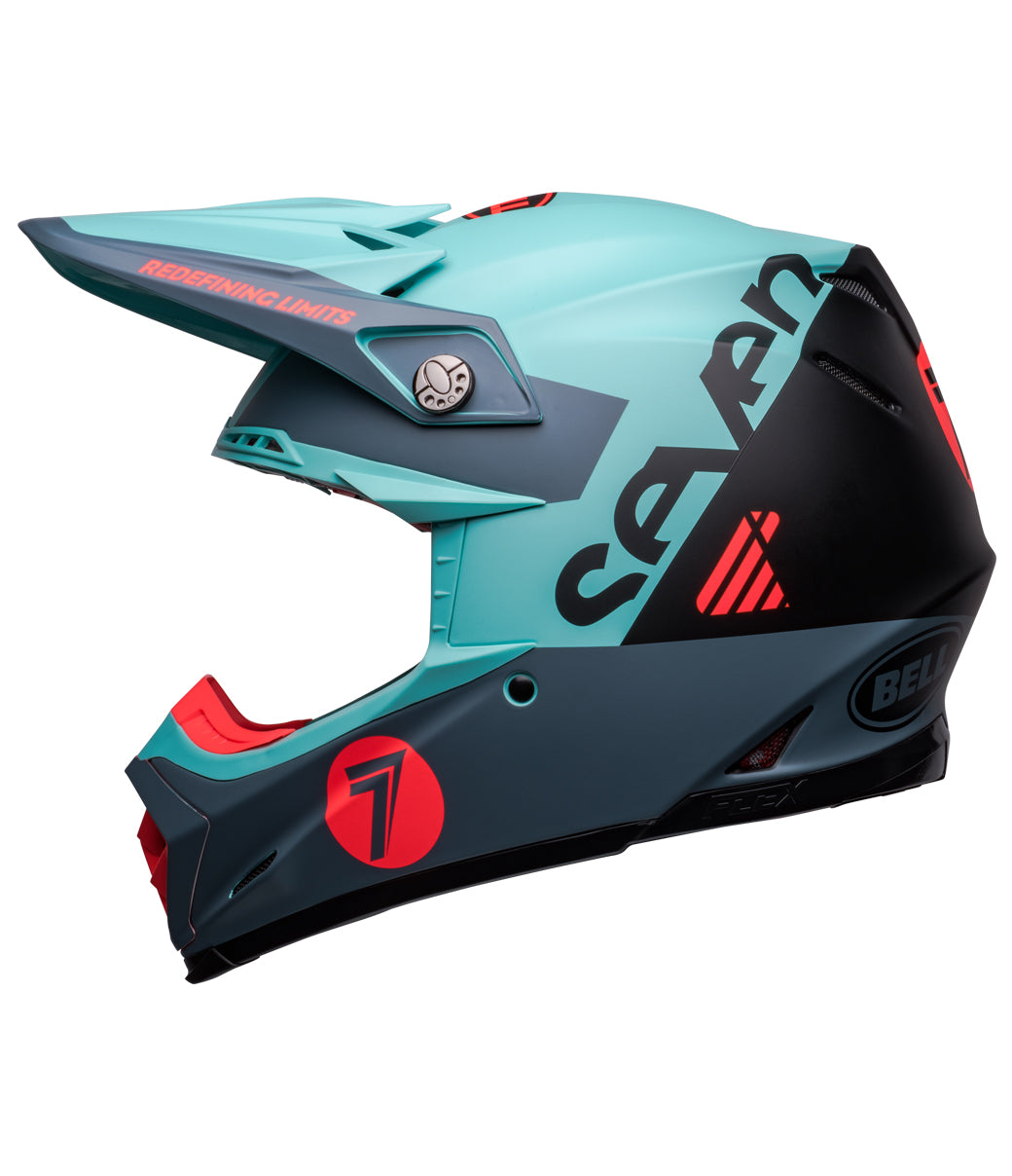 MOTO 9s Flex Seven Vanguard MT Helmet - Aqua/Black