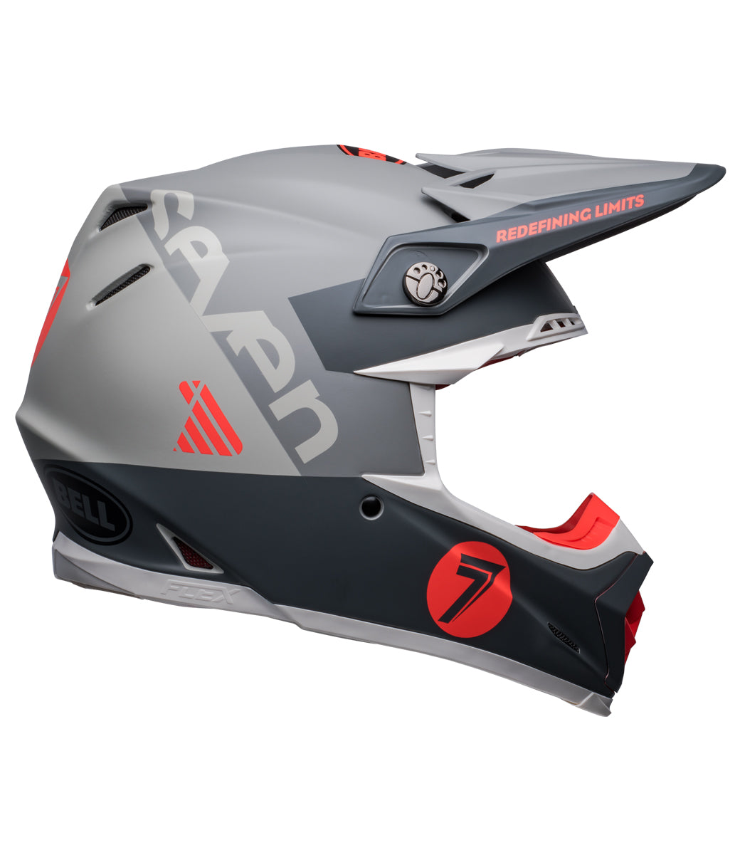 MOTO 9s Flex Seven Vanguard MT Helmet - Charcoal/Orange