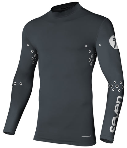 Zero Laser Cut Compression Jersey - Charcoal